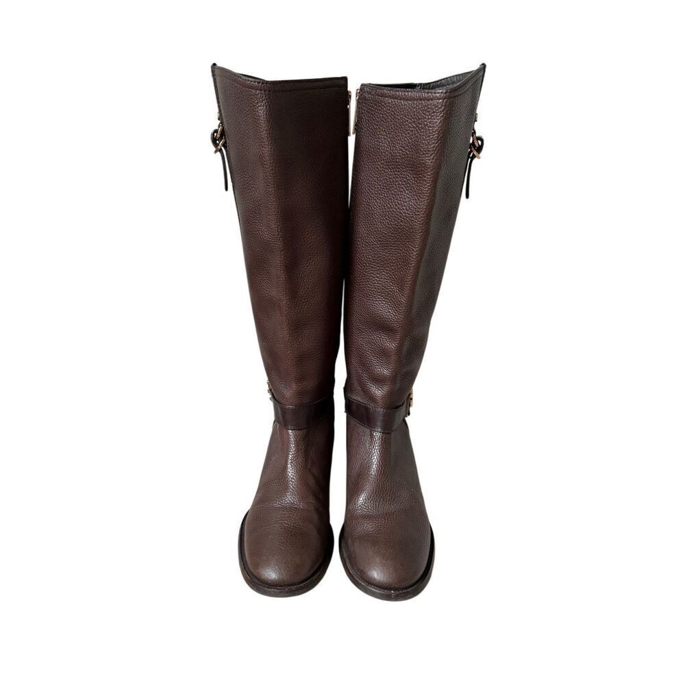 Tory Burch‎ Elian Leather Tall Riding Boots size 9.5 Brown - Picture 3 of 16